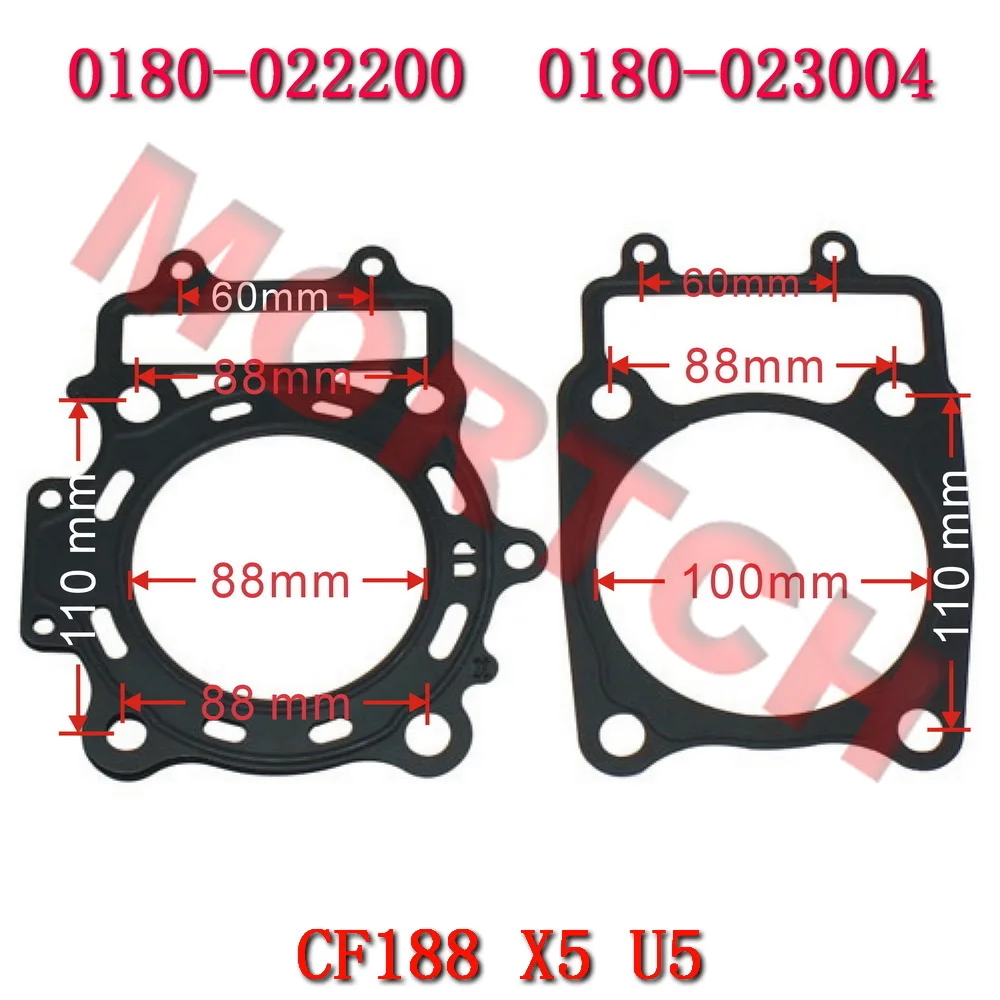 Cylinder Gasket 0180-022200 0180-023004 For CF Moto 500cc ATV CF500 CF500-2 CF500-5 CF500-A X5 UTV CF500-3 UForce 500 U5 CF188