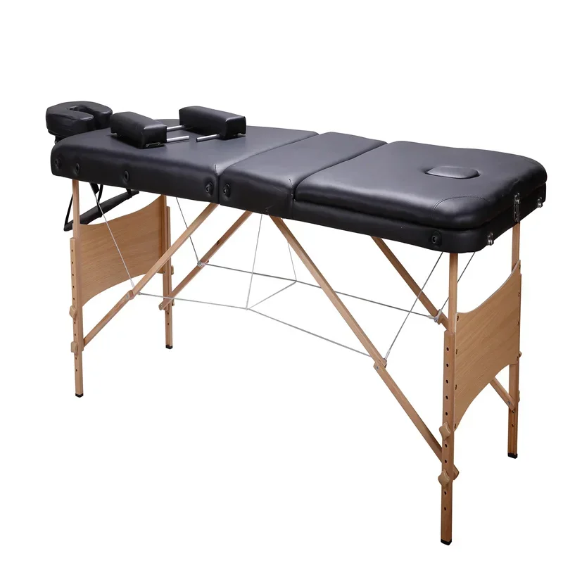 

Folding massage bed portable useful multifunctional home beauty bed acupuncture moxibustion physiotherapy bed