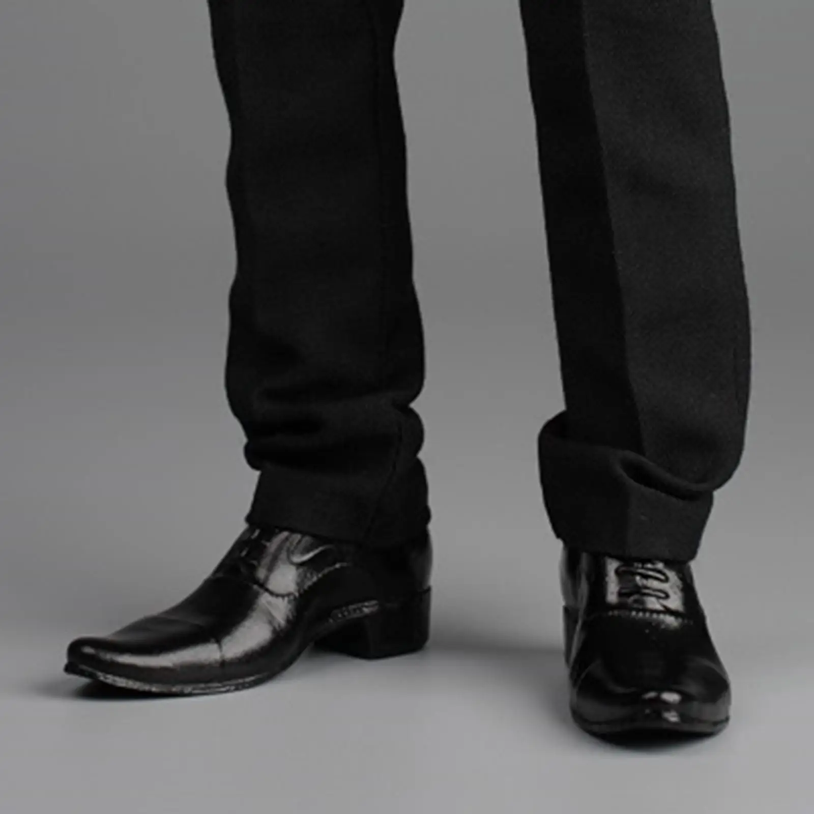 Sapatos de Figura de Ação 1/6, Moda, Formal, Modelos Miniatura Sólidos, Fantasia de Boneco para Figuras Masculinas de 12 polegadas