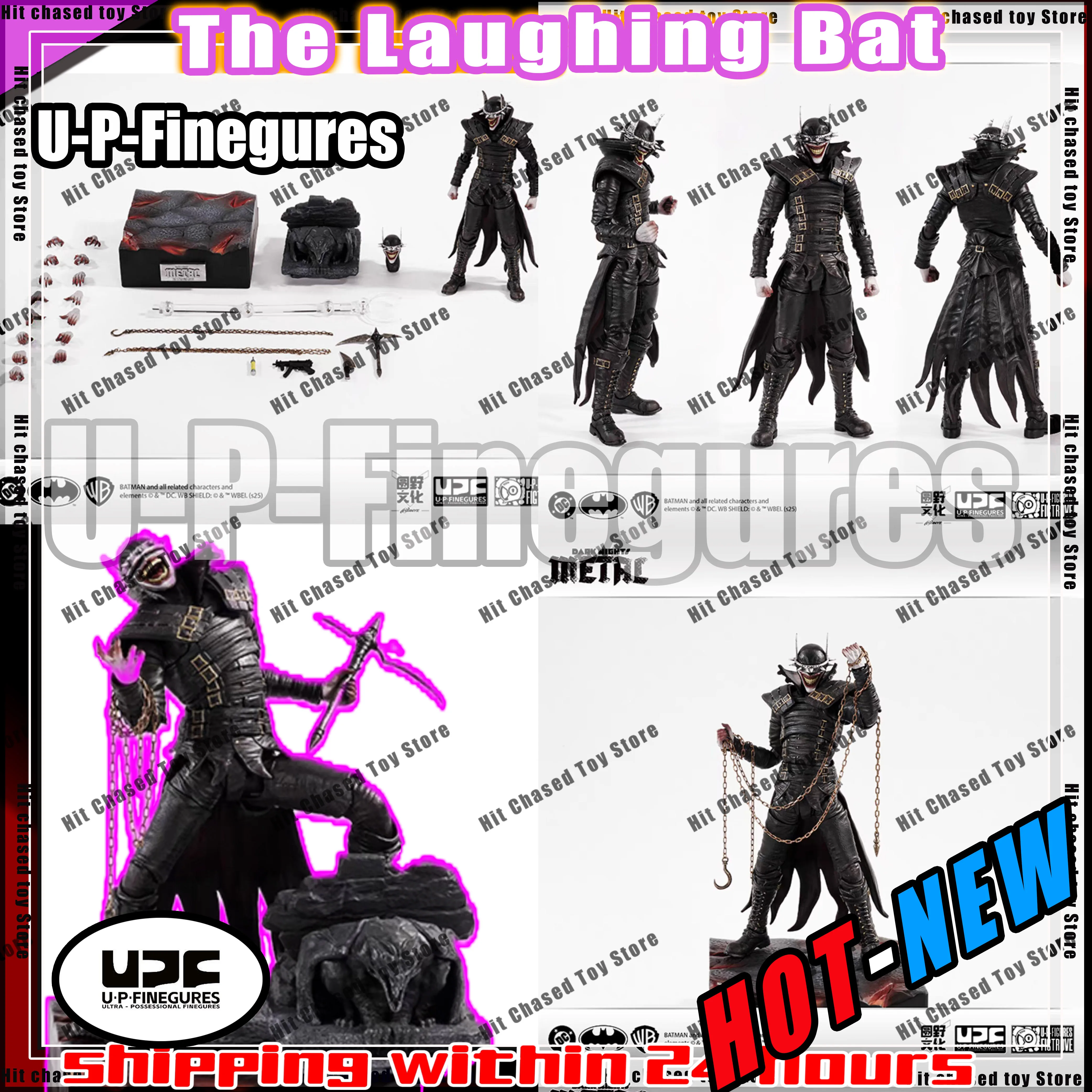 

New UPFIG U-P-Finegures (LPZZ) The Laughing Bat Figures Dark Nights:Metal Action Figure 1/12 Batman Figurine Gift Toys