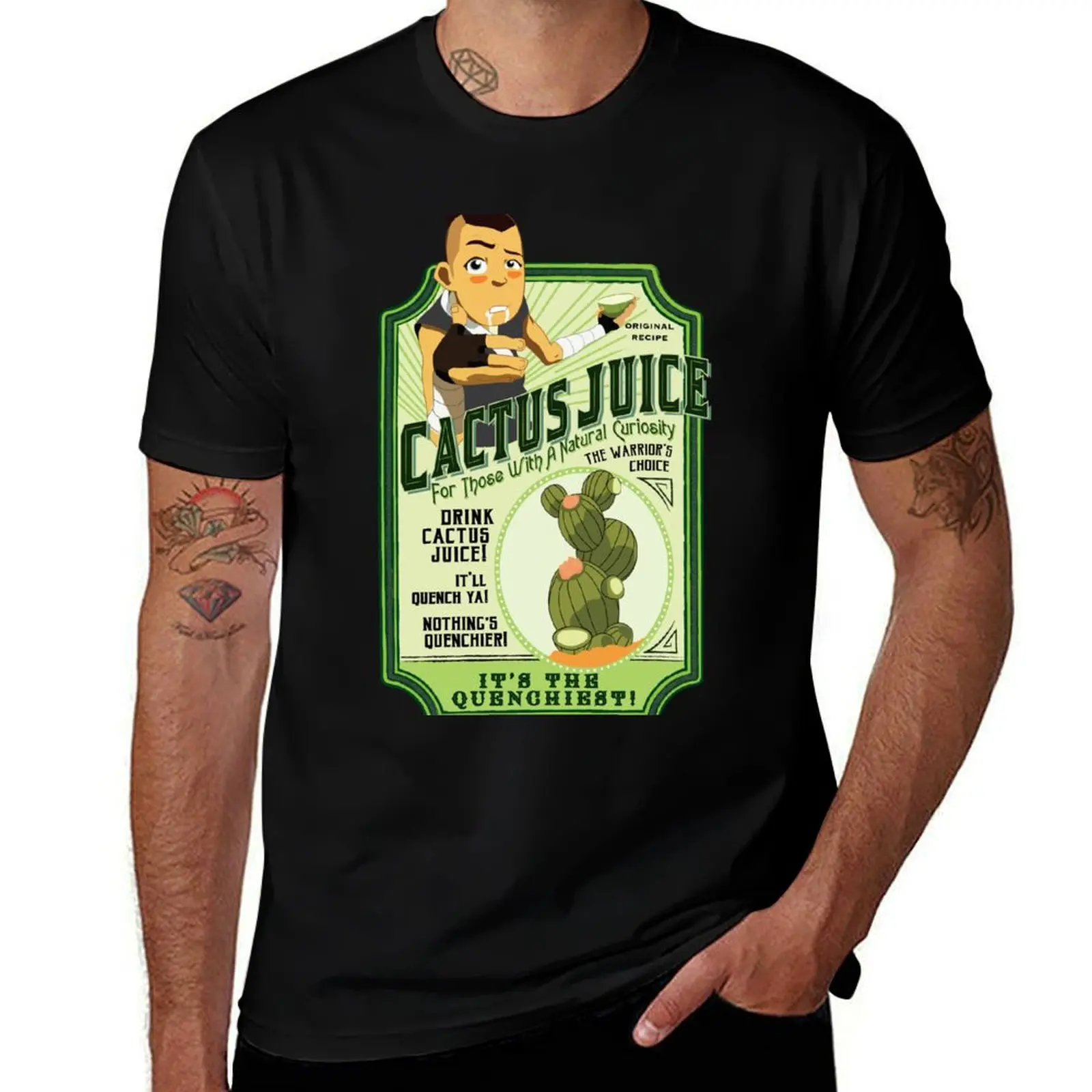 Drink Cactus Juice T-Shirt Casual Trendy Short Sleeve T-Shirt