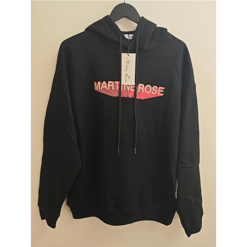 ريد مارتين روز المتدفقة الظل طباعة هوديي بلوزات الشتاء السوداء الرجال النساء جودة عالية فضفاض الرباط مقنعين البلوفرات