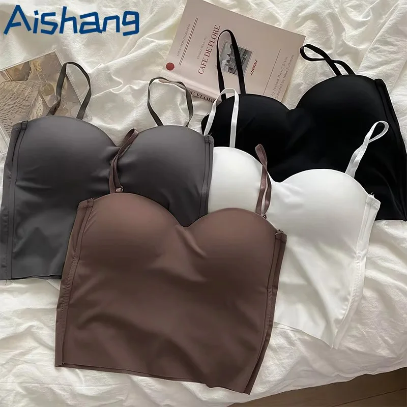 Heiße Mädchen Dünne Abschnitt Doppel Straps Einfarbig Hosenträger Innen Sport Weste Sexy Oberbekleidung Boden Schlanke Frauen Crop Tops Bh