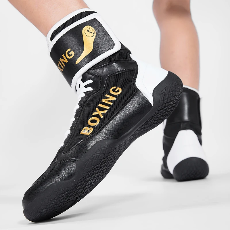 

wrestling shoes men's and women's breathable comprehensive training fitness sports shoes Sanda combat boots Boxing sneakers