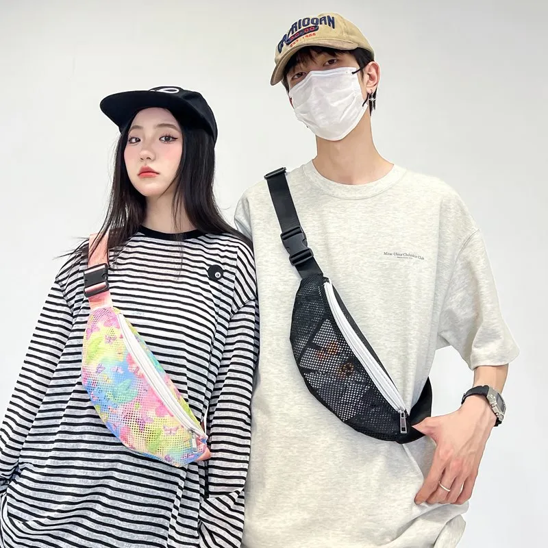 Trendy Floral Me Crossbody Chest Bag for Beach Vaion Animal Pattern Casual Leisure Bag Polyester  8 Inch Laptop Ca...