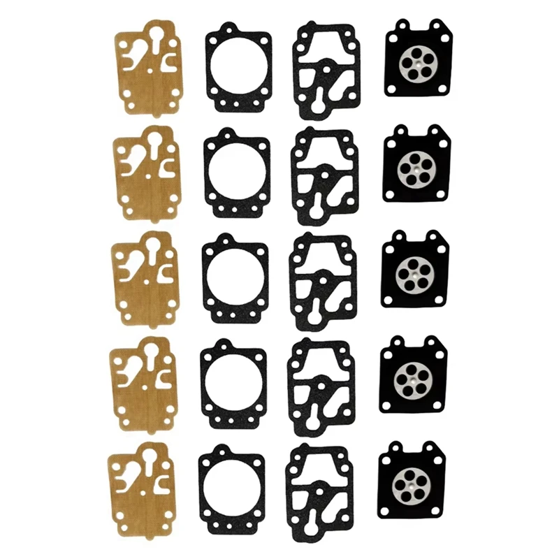 ABNO-10 Set Lawn Mower Carburetor Repair Walbro Carburetor Gasket Diaphragm For Carburador 36F 40-5 139F GX35 Trimmer