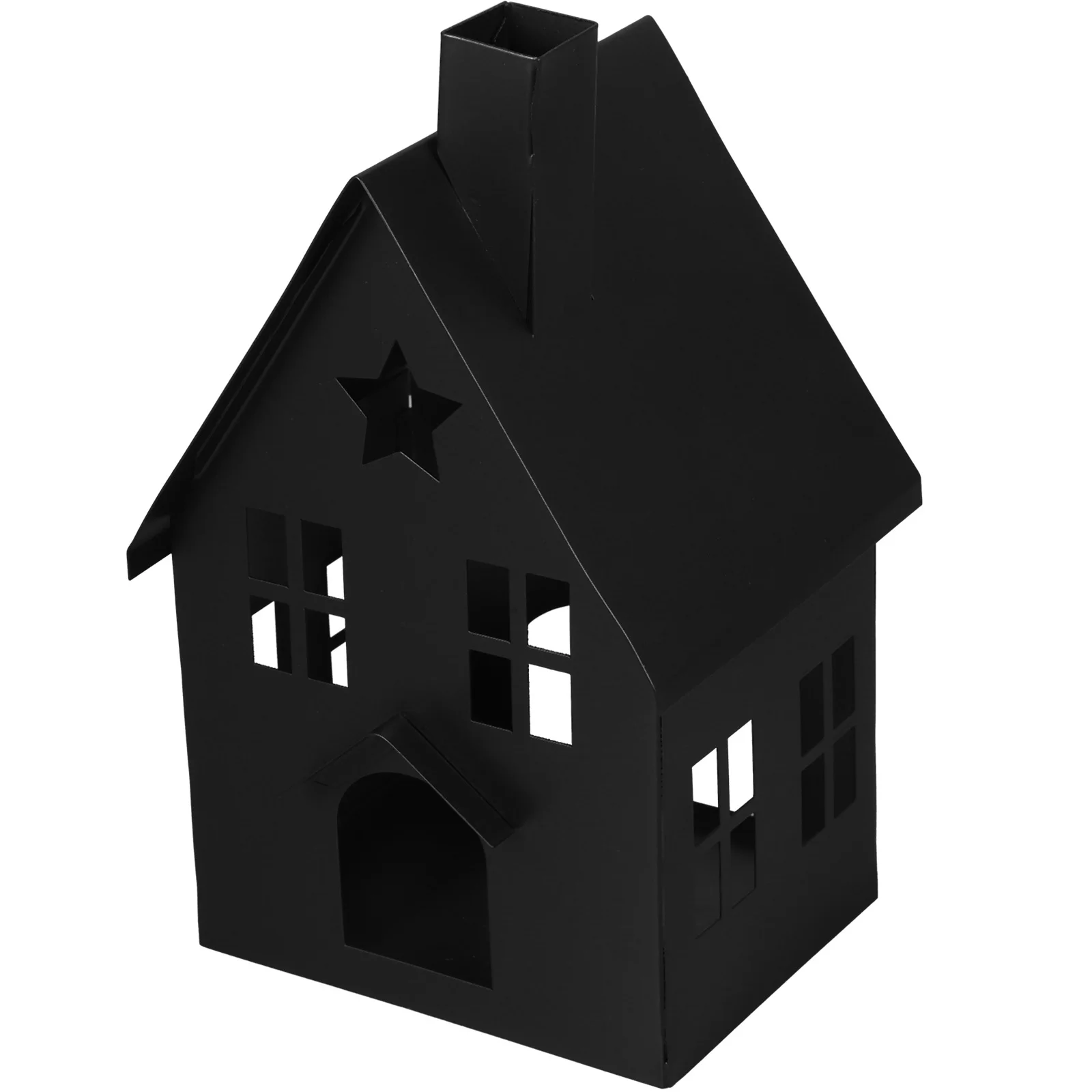 Vintage Breath House Shaped Holder Metal Desktop Candlesticks Home Office Dining Table Centerpiece - Image 3