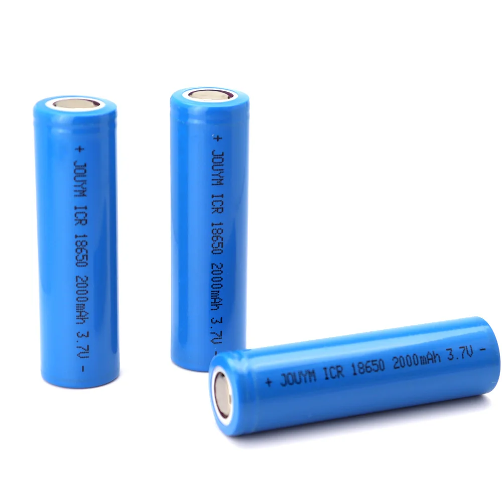 True Capacity 100% New Original 18650 Battery 3.7V 2000mAh 18650 Rechargeable Lithium Batteries