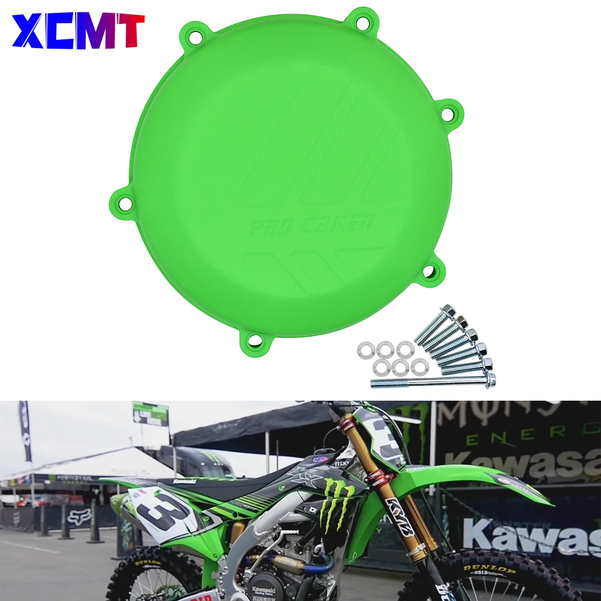 

Motorcycle Plastic Clutch Guard Water Pump Protector Cover Enduro Dirt Bike For Kawasaki KX450F KX 450F KXF450 2016 2017 2018