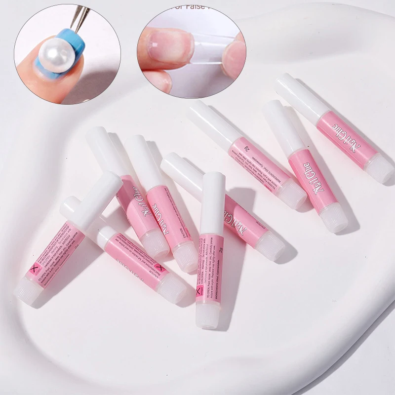 

Super Strong Nail Glue Set For False Nail Tips Acrylic Nails Press On Fake Nails Art Decoration Long Lasting Adhesion Gel