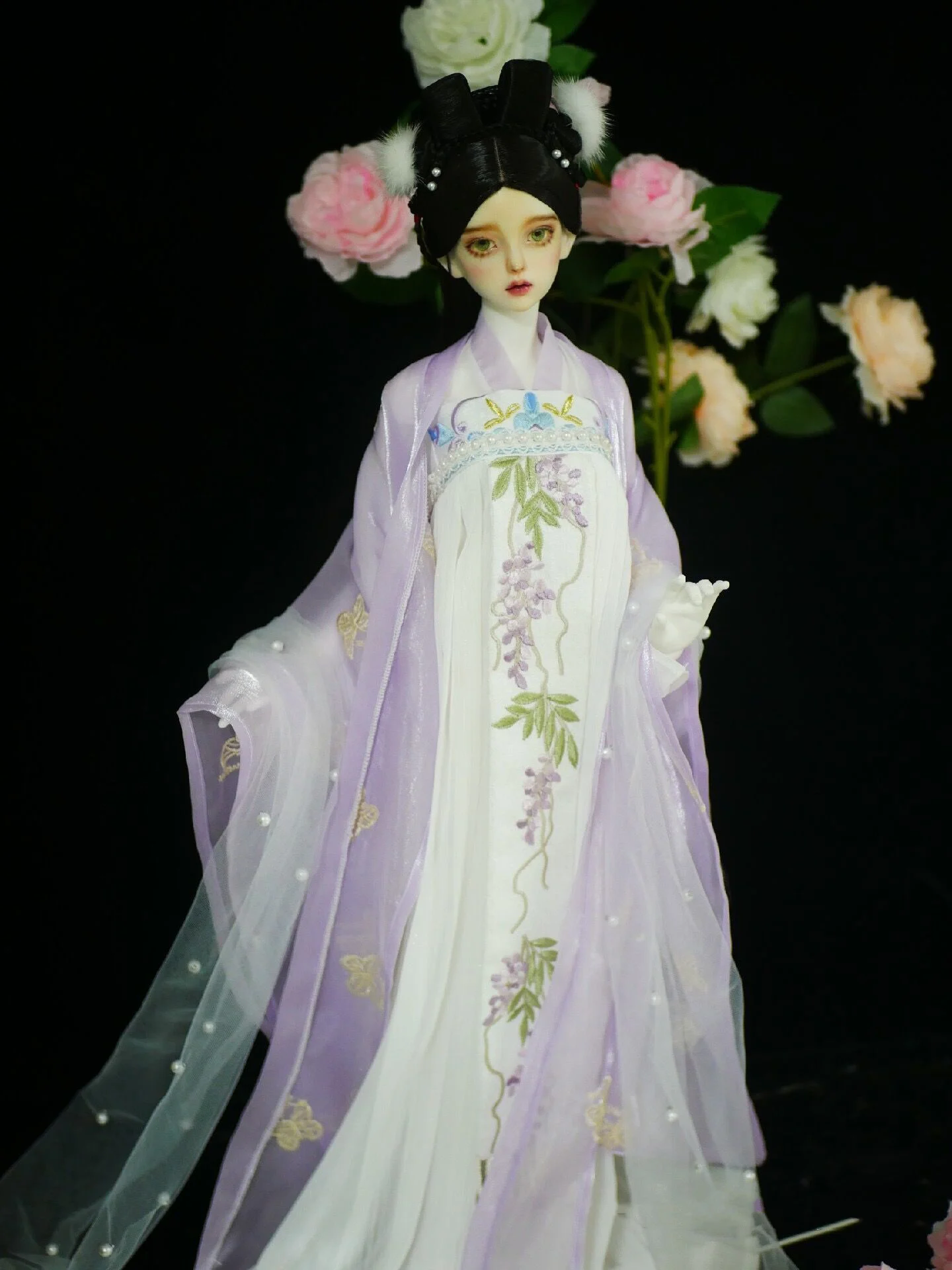 1/4 1/3 Scale BJD Ancient Costume Hanfu Fairy Dress Outfit For BJD/SD MSD SD13 Big Girl EID Women Doll Clothes Accessories A1375