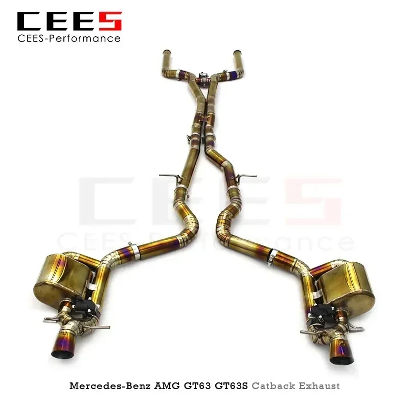 cees Performance Catback Exhaust System Valvetronic for Mercedes-Benz AMG GT63/GT63S 4.0T 2019-2023 SUS304/Titanium Exhaust Pipe