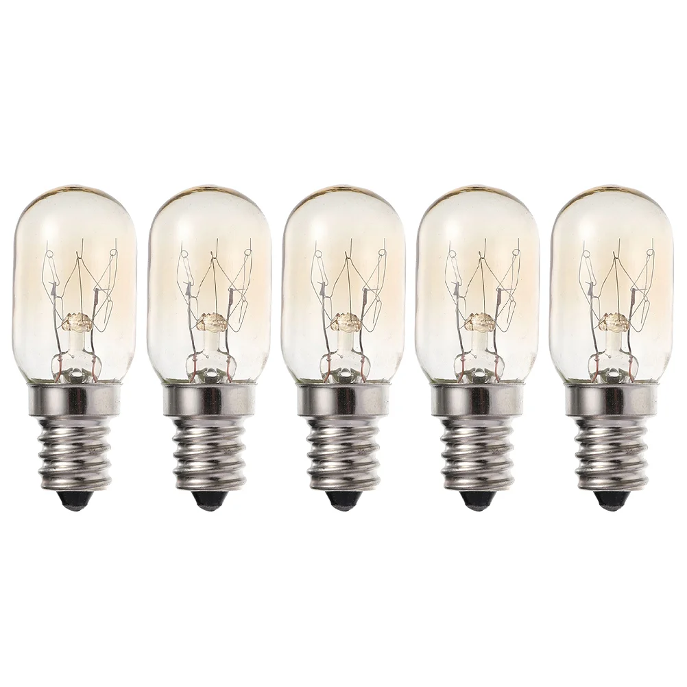 5 PCS Refrigerator Light Bulb Industrial Appliance Fridge Filament Night Machine Tool Chandelier