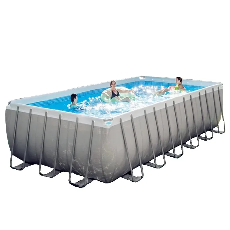 Large bracket swimming pool Adult inflatable pool Family outdoor netted simple swimming pool