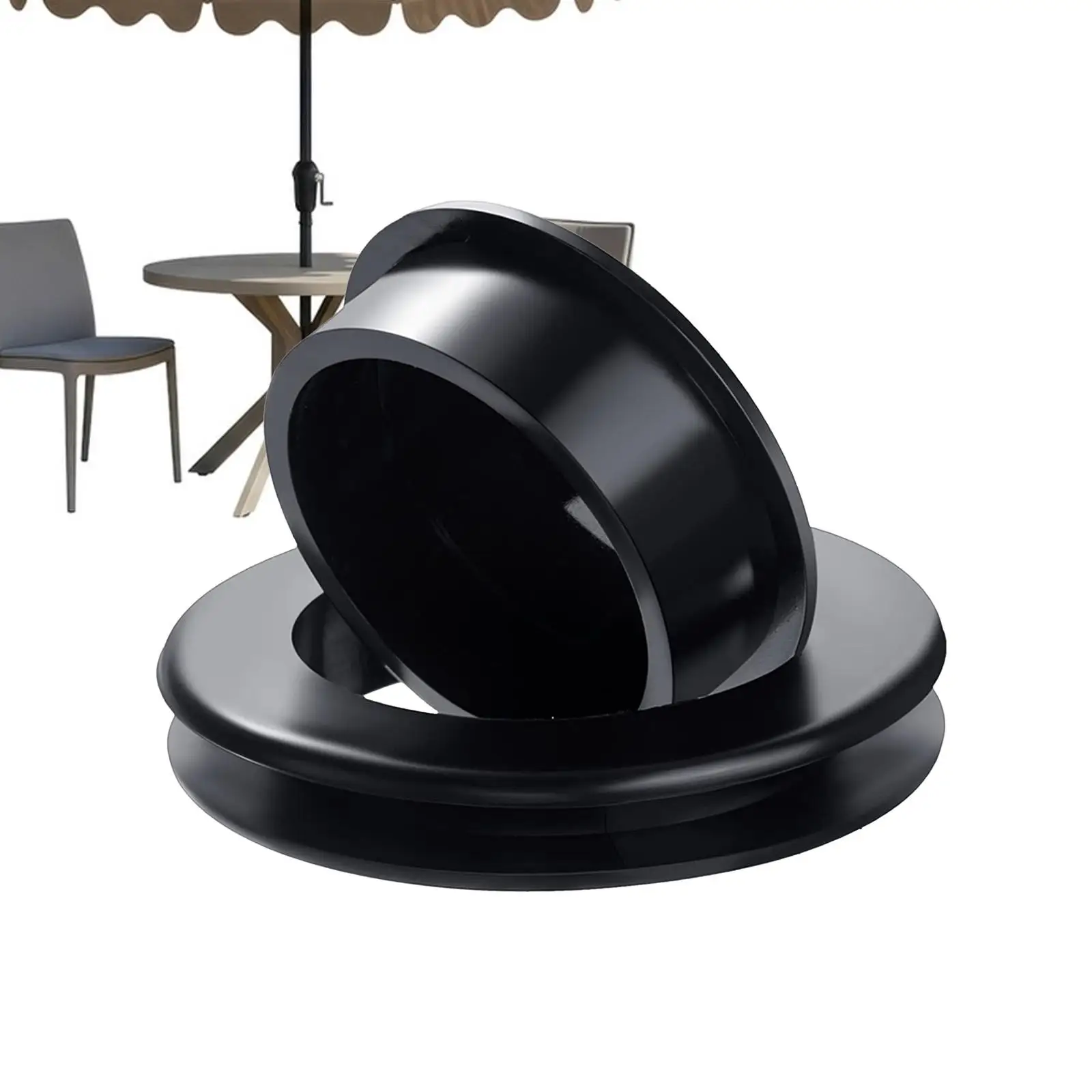 Silicone Patio Table Ring for Umbrella Hole 2 Inch with Cap Flexible Garden Plug for Outdoor Beach Patio Cafe Terrace Deck Yard