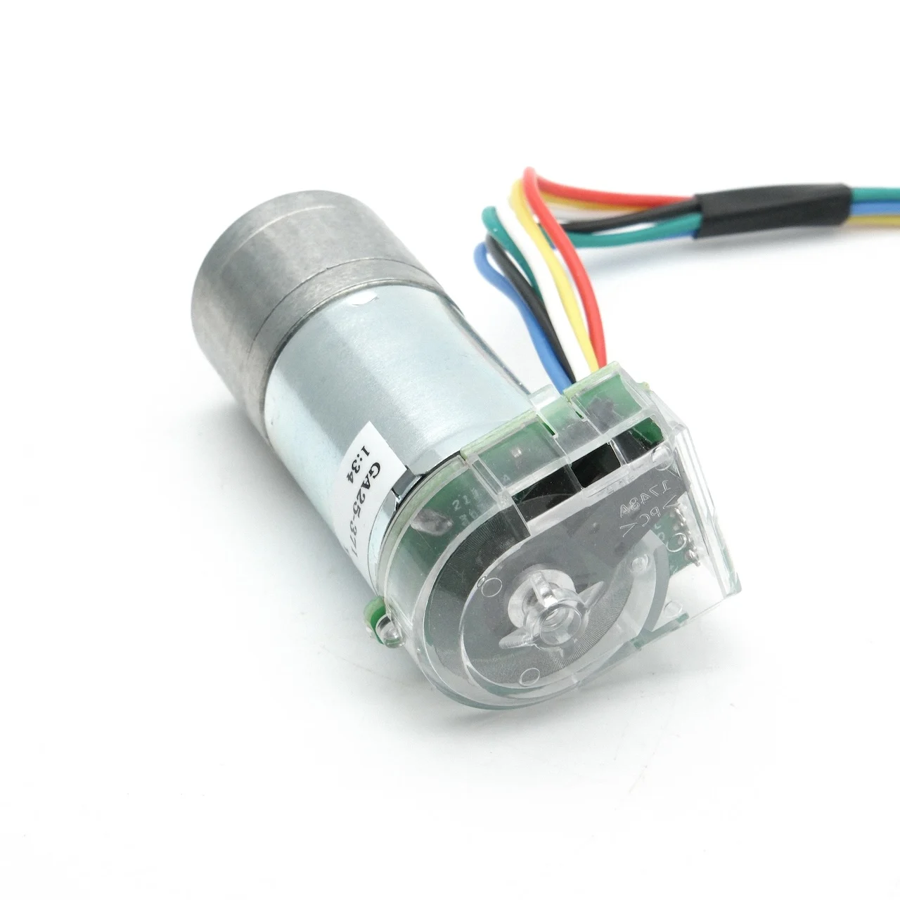 JGA25-371 High-precision 360CPR Photoelectric Encoder DC 12V Reduction Motor DIY Intelligent Balance Car Gear Motor
