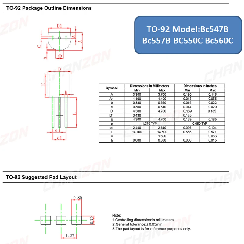 50PCS (25PCS*2 values) Bc547B Bc557B 2SB647A SD667A BC550C Bc560C TO-92 TO-92L Original NPN PNP Transistor integrated circuit