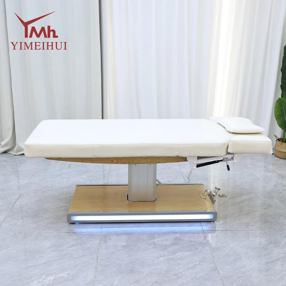 New design adjustable 3 Motor esthetician therapy salon beauty clinic bed spa massage beds