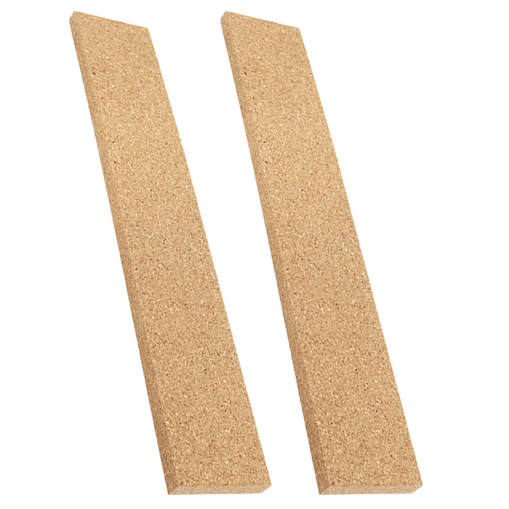 3 Pcs Cork Strips Bulletin Adhesive Bars Memo Board for Walls Announcement Office Frameless