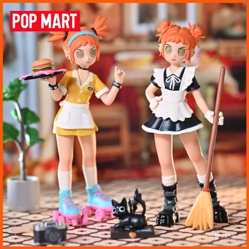 

Genuine POPMART Peach Riot Rush Hour Series Blind Box Action Anime Figure Desktop Decorations Toy Doll Ornaments Collection Gift