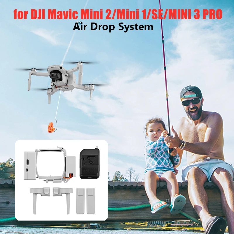 

For DJI Mavic Mini 2/Mini 1/SE/MINI 3 PRO Drone Airdrop Air Drop System Thrower Fishing Bait Wedding Ring Gift Throw Deliver