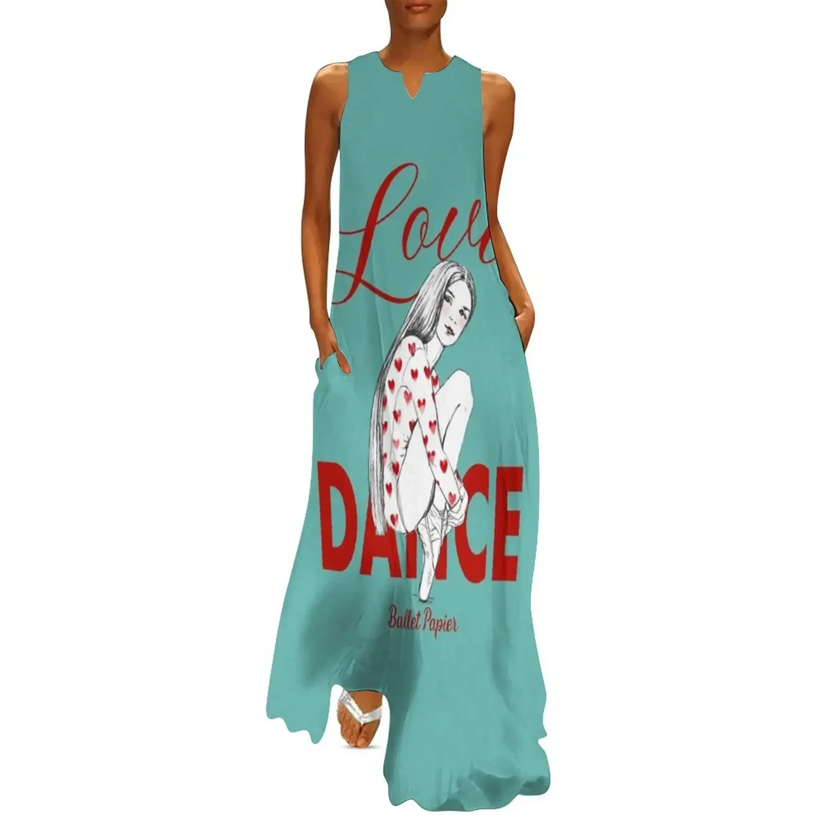 

Love Dance Pointe Shoes Long Dress dresses summer woman 2025 summer dress daily Dress for pregnant women Long dresses
