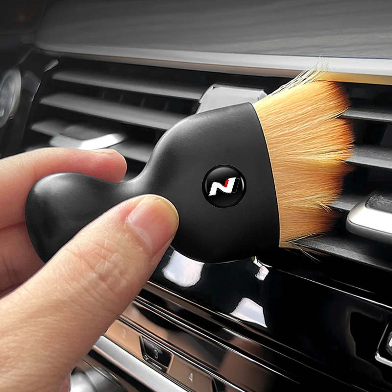 Car Cleaning Tool Soft Brush Crevice Dust Removal Clean Brush For Hyundai N Line Performance I20 IX35 I30 Sonata Elantra Veloste