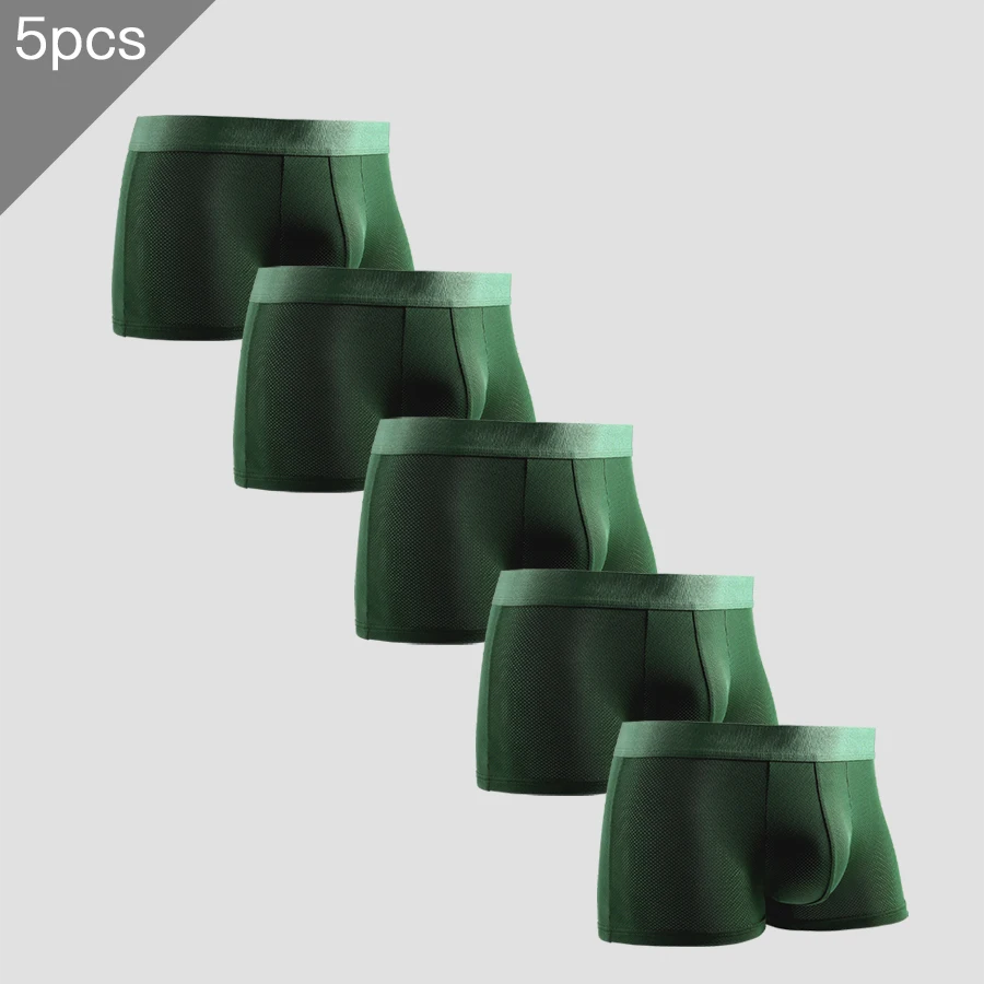 cuecas-antibacterianas-de-seda-gelada-masculina-5-pecas-cintura-de-malha-respiravel-verao-fino-sexy-e-confortavel-shorts-de-quatro-cantos