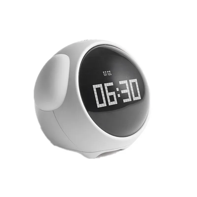 LED Pixel Night Light Bedside Digital Small Alarm Clock