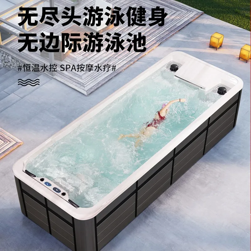 Smart Heated Pool Infinity Pool, Surfing Swimming Machine Villa Home Finished Products Massage SPA