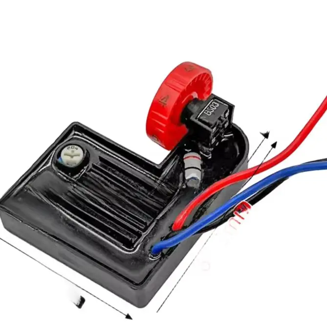 180W Polishing Machine Controller 6 Level Adjustable Switch For Fine Tuning Power Tool Accessories Red ABS Metal Part