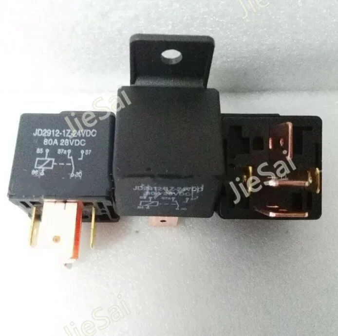 80A 12 فولت 24 فولت 48 فولت 60 فولت 5 دبوس مرحل السيارة مرحل تلقائي مع ثقب التركيب NONC