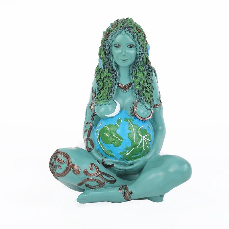 Earth Mother Resin Decoration Gaia Art Goddess Plastic Resin Crafts Living Room Study Room Bedroom Decoration Personality