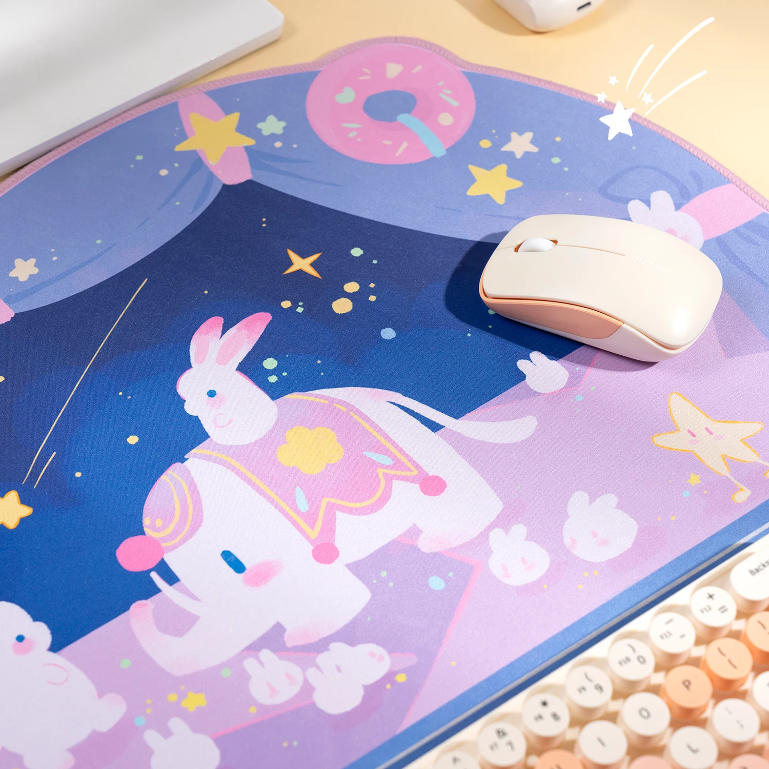 Imagem -05 - Kawaii Grande Gaming Mouse Pad Extra Xxl Roxo Elephone Tapete Bonito Computador Laptop Gamer Desk Acessórios