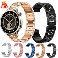 18mm Metal Diamond Band For Xiaomi Watch S4 41mm Bracelet Strap For Garmin Venu 2S 3S/Venu 4 41mm/Huawei GT6 5 4 41mm/GT5Pro 42