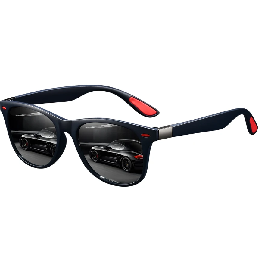 أزياء خمر برشام الديكور مربع النظارات الشمسية الرجال النساء الصيد القيادة رجل العلامة التجارية الفاخرة مصمم نظارات شمسية UV400 نظارات