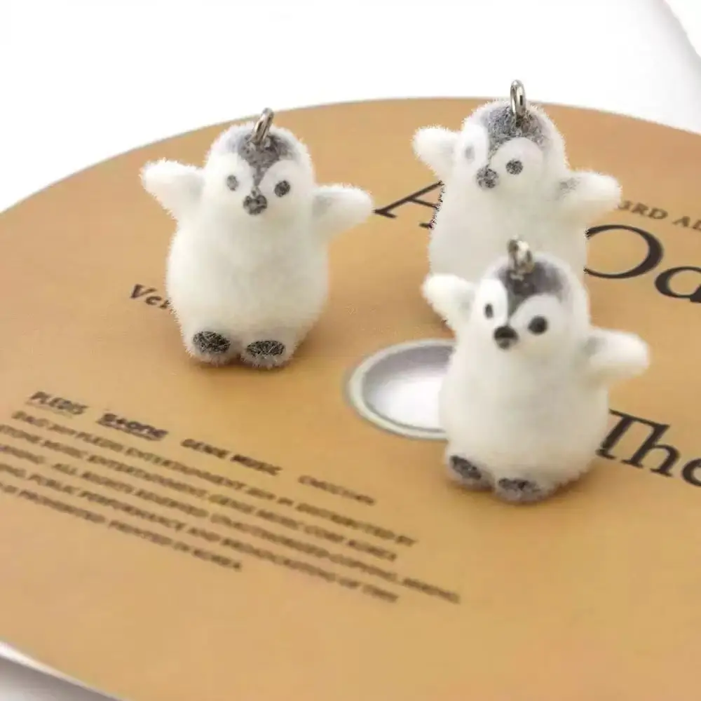 5 قطعة يتدفقون البطريق الصغيرة الراتنج السحر الحيوان قلادة DIY بها بنفسك سلاسل الهاتف المفاتيح القرط ملحق لصنع المجوهرات النتائج #2