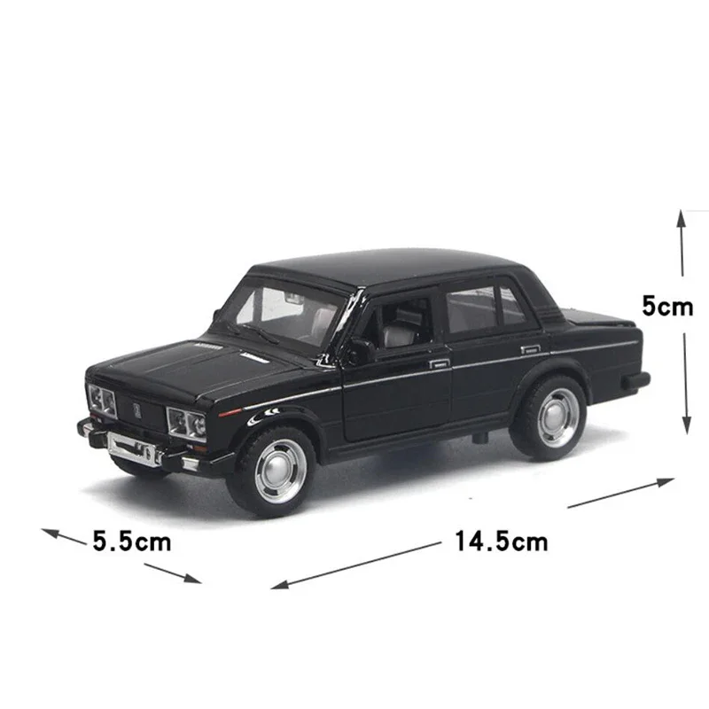 1:32 Mix Colors High Simulation LADA Alloy Car Model Russian Diecast Vintage Metal Car Castings Collection Model Toys V035