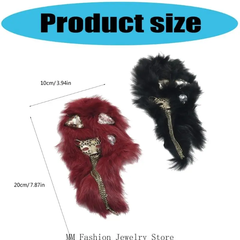 D0UB 2pcs Retros Tassels Epaulette Chain Shoulder Epaulet Clothes Dress Appliques for Performers and Fashion Lover