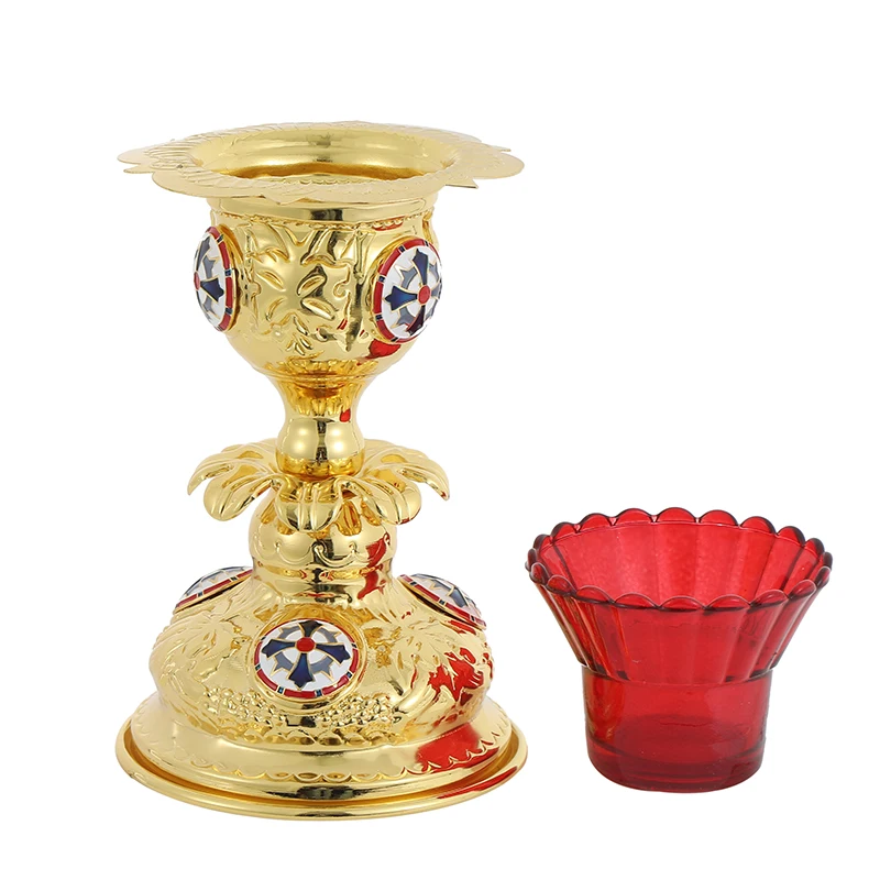 Orthodox Church Jesus Candle Holder Orthodox Cross Church Christian Decoration Supplies подсвечник крест православный