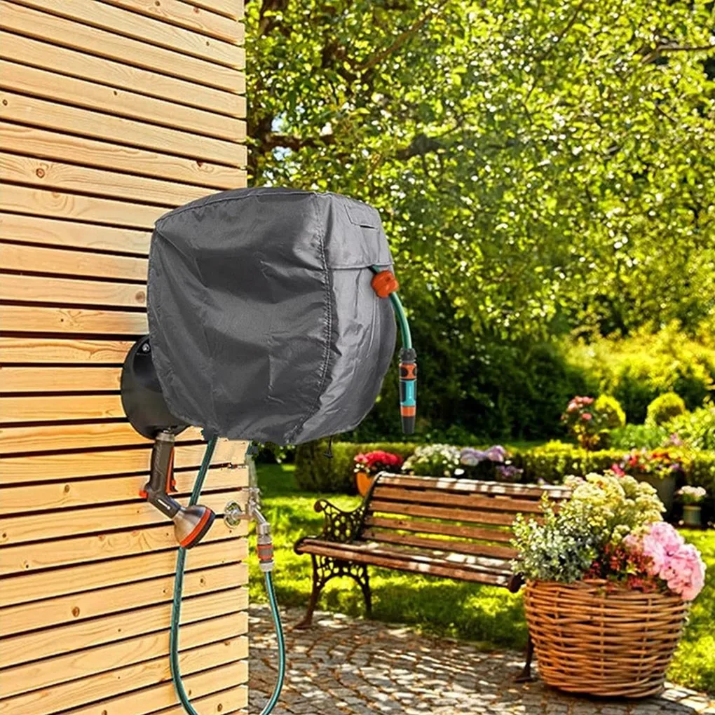 Scalable Retractable Hose Reel Cover – Compact And Easy To Carry And Dust Can Extend Lifespan Rain 55*55*30cm