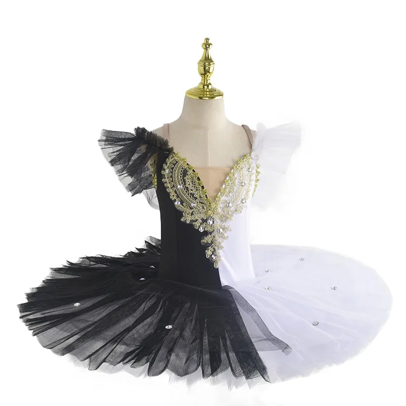 

Black Ballet Tutu Skirt Swan Lake Ballet Dress Children's Performance Costume Kids Belly Dance Clothing Stage Professional