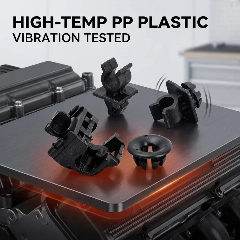 1/2/4/10sets Universal Hybrid Car Hood Rod Bracket for Honda Hood Rod Retainer Cable Clip Hood Support Rod Clips Base