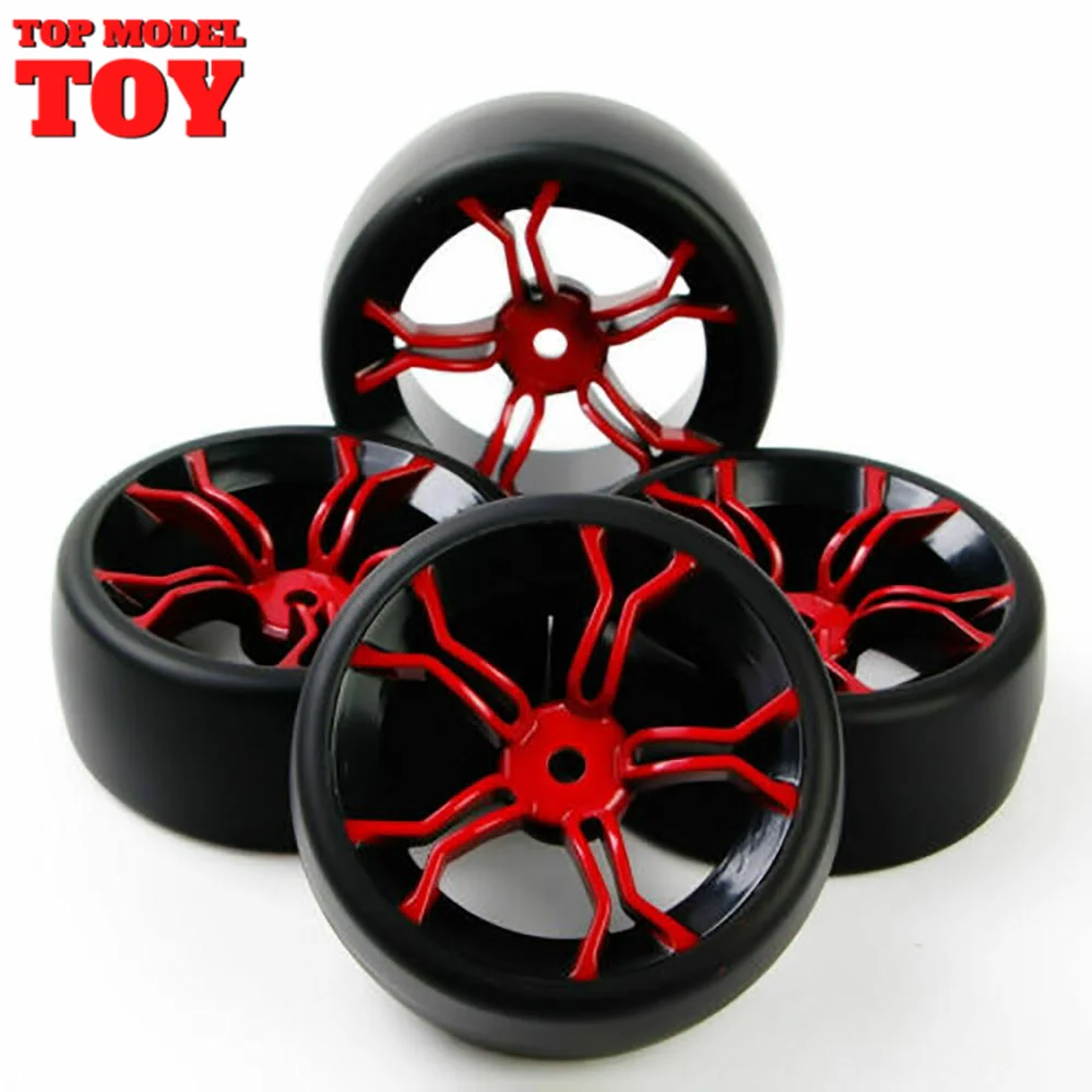 

4Pcs 1:10 On Road Drift Tires Wheel Rim 12mm Hex PP0477 MPNKR For HSP HPI RC Car