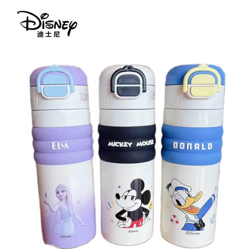 Disney Mickey Mouse Drinking Cups for Students Children's Kettle Sports Fitness Water Bottles Holiday Gifts Anime Peripherals