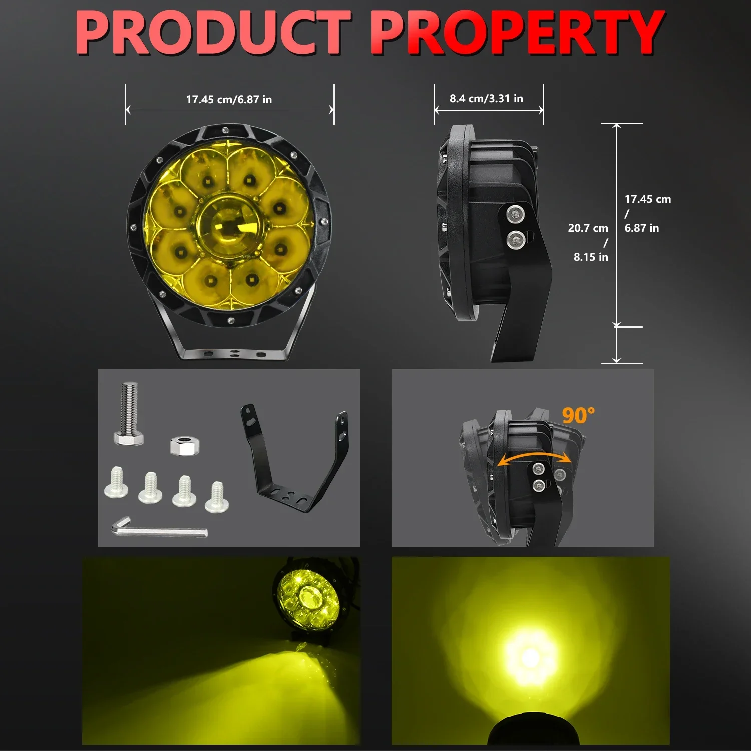 Additional Led Spotlight for Street Off Road Long Range 24v Truck 300W Daytime Driving  Very Powerful 4x4 Led Bar LED Lighthouse