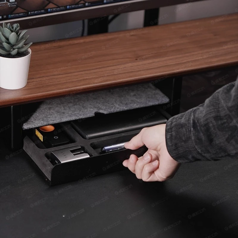 Support de moniteur, tiroirs de rangement, organisateur de bureau, étagère de rangement pour ordinateur, accessoire de bureau ergonomique pour la configuration du bureau à domicile