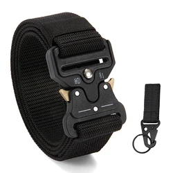 Men's Belt Army Outdoor Hunting Compass Tactical Multi Function Combat Survival Marine Corps Canvas For Nylon Male Luxury Belts
