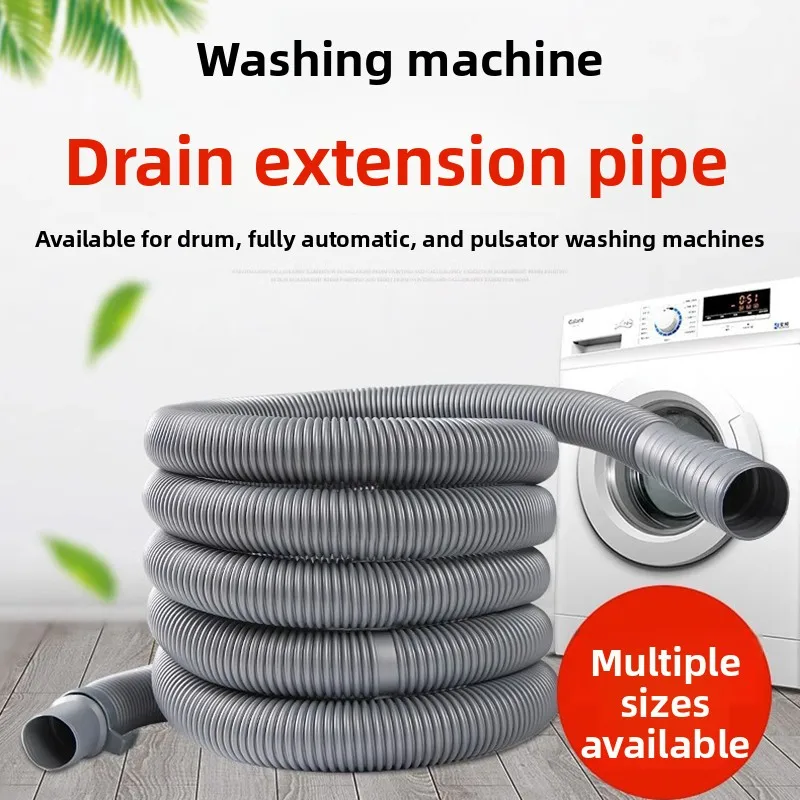 Tubo de Desagüe Universal para Lavadora, Tubo de Salida de Agua de Longitud Extendida, Tubo Flexible de Desagüe para Lavadora Semiautomática de Uso Doméstico