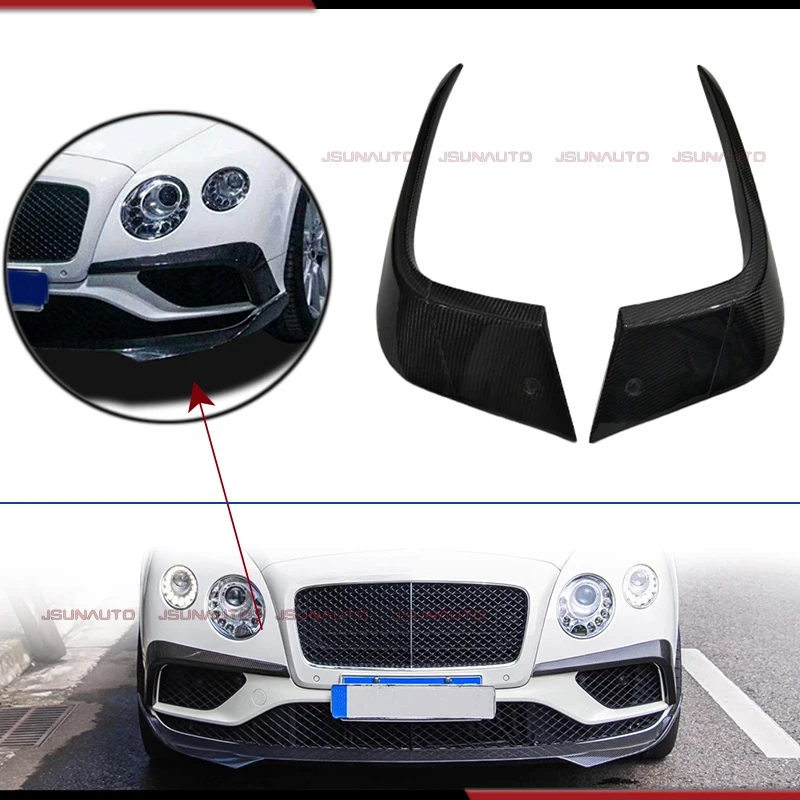 

For Bentley Continental GT 15-17 Carbon Fiber ST Style Front Bumper Side Air Vents For Bentley GT Carbon Trims Accessories